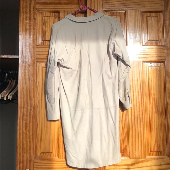 Billy Reid cream suede shirt dress size small 4 - Picture 5 of 5